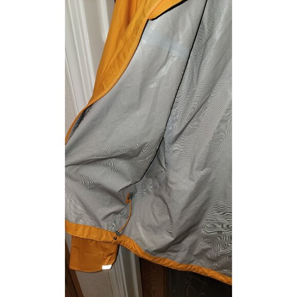 REI Co-Op Cycles Mens Yellow Reflective Cycling Rain Jacket Medium - Picture 4 of 9